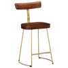 vidaXL Tabourets de bar lot de 2 49x43x79 cm bois de manguier massif