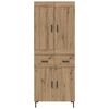 vidaXL Haut Armoire 2 pcs Ch&ecirc;ne artisanal Bois d'ing&eacute;nierie