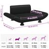 vidaXL Lit pour chien noir 70x45x28 cm similicuir