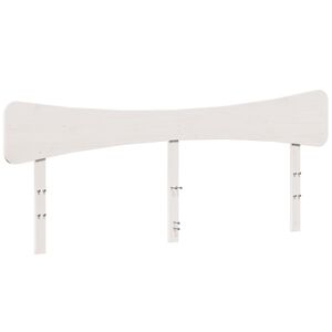 vidaXL T&ecirc;te de lit blanc 200 cm bois massif de pin