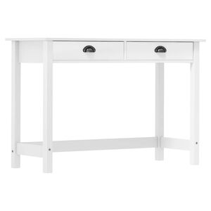 vidaXL Table console Hill avec 2 tiroirs 110x45x74 cm Bois pin massif