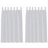 vidaXL Rideau en Voile 2 pc Gris clair 175 x 140 cm Polyester