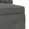 vidaXL Chaise lounge avec jupe avec coussin 3 pcs Gris fonc&eacute;