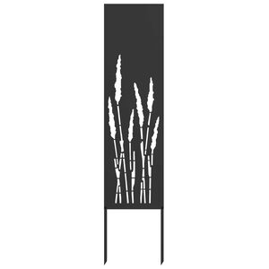 vidaXL &Eacute;cran de confidentialit&eacute; de jardin Fretwork Noir 32 x 140 cm