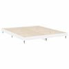 vidaXL Cadre de lit sans matelas blanc brillant 160x200 cm