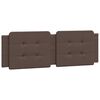 vidaXL Coussin de t&ecirc;te de lit Zadar marron 160 cm similicuir