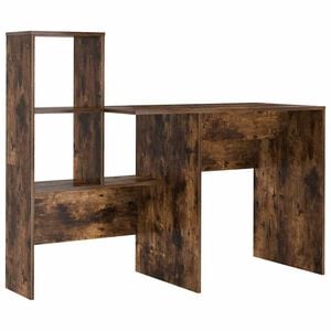 vidaXL Bureau Ch&ecirc;ne fum&eacute; Bois d'ing&eacute;nierie 131,5 x 50 x 106,5 cm