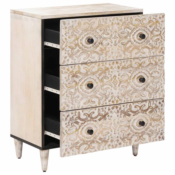 vidaXL Buffet de Rangement Blanc 60 x 33,5 x 75 cm