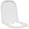 vidaXL Si&egrave;ge de toilette Blanc 44,5 x 35 x 3,6 cm Duroplast