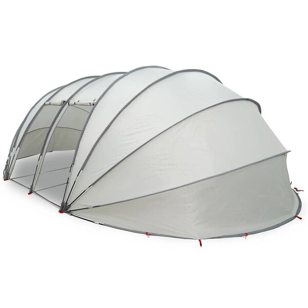 vidaXL D&ocirc;me de tente de piscine Gris 538 x 440 x 204 cm