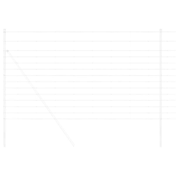 vidaXL Cl&ocirc;ture de prairie Argent&eacute; 50 x 1,4 m Acier galvanis&eacute;