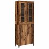 vidaXL Haut Armoire 2 pcs Bois ancien Bois d'ing&eacute;nierie