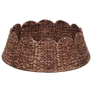 vidaXL Collier de sapin de No&euml;l Rond Marron Diam. 45 x 22 cm