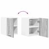 vidaXL Armoire suspendue 2 pcs Gris Sonoma et Blanc 30 x 31 x 40 cm