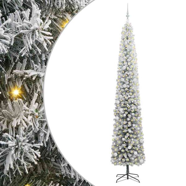 vidaXL Sapin de No&euml;l artificiel Vert 300 cm PVC et acier et plastique