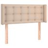 vidaXL T&ecirc;te de lit avec oreilles Cappuccino 83x16x78/88 cm Similicuir