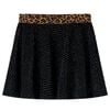 Jupe pour enfants avec ceinture léopard noir 104