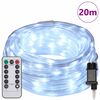 vidaXL Lumi&egrave;re en corde avec 480 LED Blanc froid 20 m PVC