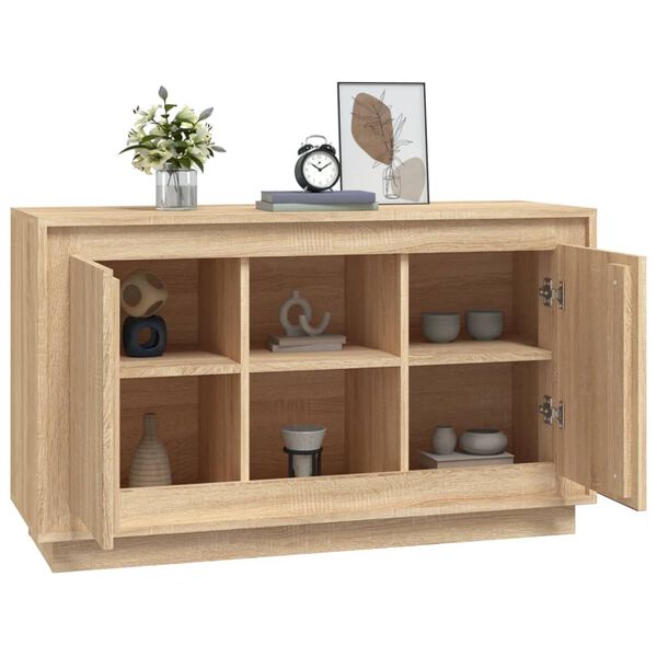 vidaXL Buffet chêne sonoma 102x35x60 cm bois d'ingénierie