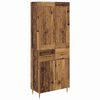vidaXL Haut Armoire Bois Ancien 69,5 x 34 x 180 cm Bois d'ing&eacute;nierie