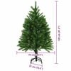 vidaXL Sapin de Noël avec 150 LED avec support Vert 120 cm PE