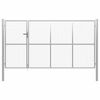 vidaXL Portillon Acier 350 x 150 cm Argent&eacute;