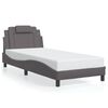 vidaXL Cadre de lit Viana avec LED sans matelas gris 90x200 cm