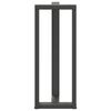 vidaXL Pieds de table de bar en T, 2 pi&egrave;ces, anthracite, 50 x 35 x (100-101) cm, acier