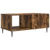 vidaXL Table basse Ch&ecirc;ne fum&eacute; 90 x 50 x 40 cm Bois d'ing&eacute;nierie