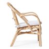 CHILDHOME Chaise en rotin avec coussin pour enfants Montana Naturel