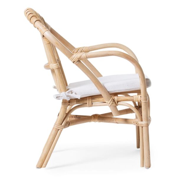 CHILDHOME Chaise en rotin avec coussin pour enfants Montana Naturel