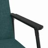 vidaXL fauteuil Vert fonc&eacute; 59 x 75 x 78 cm tissu