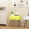 vidaXL Table de chevet 49,5x36x60 cm Jaune
