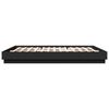 vidaXL Cadre de lit avec LED sans matelas noir 200x200 cm