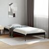 vidaXL Cadre de lit sans matelas noir 75x190 cm