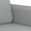 vidaXL Ensemble de canapés 3 pcs coussins gris clair tissu