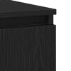 vidaXL Buffet Ch&ecirc;ne noir 104 x 35 x 70 cm Bois d'ing&eacute;nierie