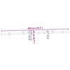 vidaXL Kit fixation porte coulissante 200 cm Acier inoxydable Argenté