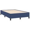 vidaXL Sommier &agrave; lattes de lit matelas et LED bleu 120x190 cm tissu