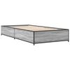 vidaXL Cadre de lit sans matelas sonoma gris 90x190 cm