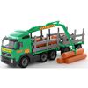 Polesie Camion de transport de bois remorque Volvo 78x19x25 cm 1450652