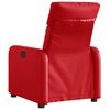 vidaXL Fauteuil inclinable &eacute;lectrique Rouge Similicuir