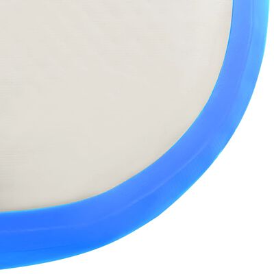 vidaXL Tapis gonflable de gymnastique avec pompe 60x100x10 cm PVC Bleu