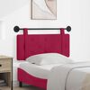 vidaXL T&ecirc;te de lit suspendue Bordeaux 110 x 55 x 5 cm Velours