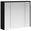vidaXL Armoire Miroir de Salle de Bain Ch&ecirc;ne noir 73,5 x 16 x 62,5 cm
