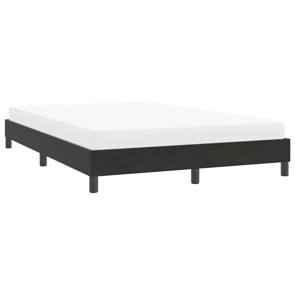 vidaXL Cadre de lit sans matelas noir 140x210 cm velours