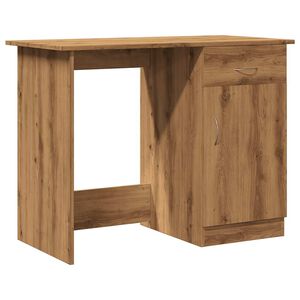 vidaXL Bureau ch&ecirc;ne artisanal 100x50x76 cm bois d'ing&eacute;nierie
