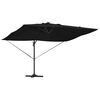 vidaXL Parasol Noir 352 x 251 x 265 cm Polyester et Aluminium