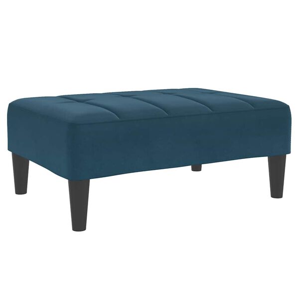 vidaXL Repose-pied bleu 77x55x31 cm velours
