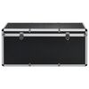 vidaXL Boîtes de rangement 3 pcs Noir Aluminium